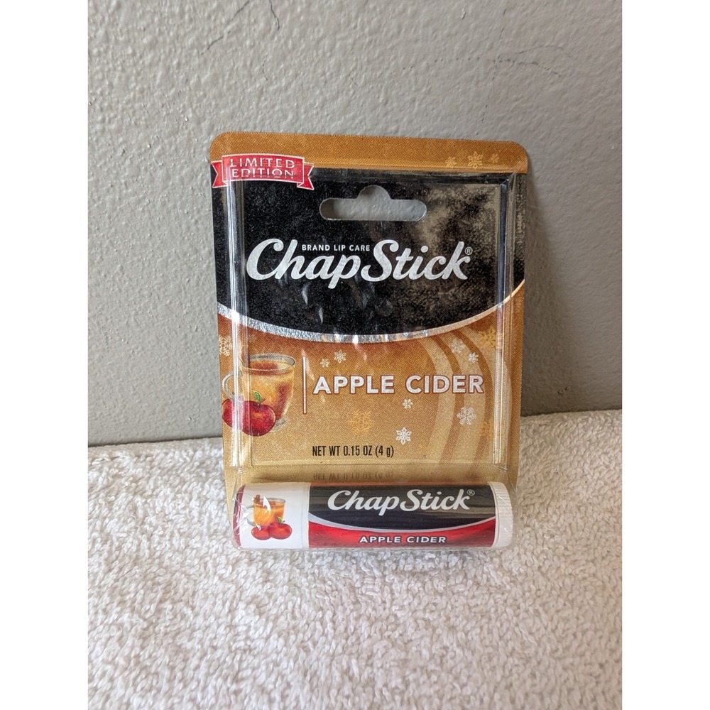 Chapstick Discontinued Apple Cider Holiday Limited Edition Lip Balm Gloss